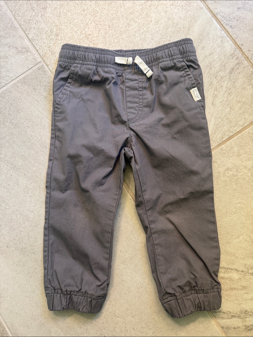 Vineyard Vines Kids Charcoal Elastic-Waist Dress Joggers